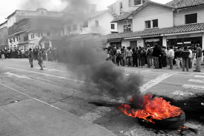 Protest in Cusco, Peru by Eric Wienke